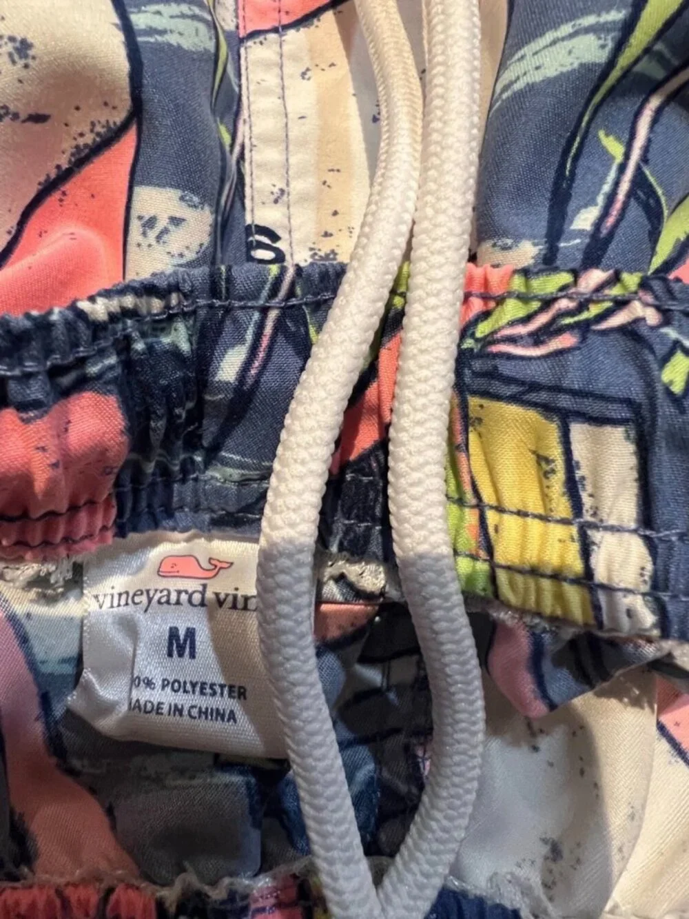 Vineyard Vines Swim Trunks with Sail Boats-Size M